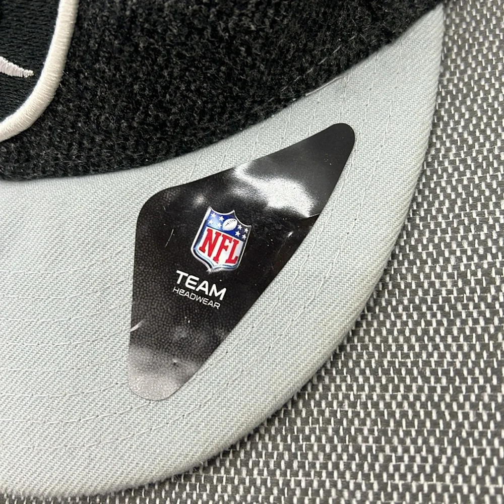 Oakland Raiders Logo NFL New Era 9Fifty Gray SnapBack Adjustable Cap Hat‎ OS